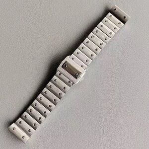 23mm Stainless Steel Bracelet Watch Band Fits  Santos